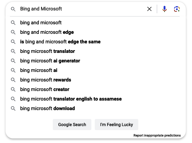 Bing and Microsoft Ecosystem Integration